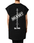 Dolce & Gabbana Black Cotton Sleeveless DG Fashion Top